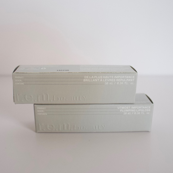 R.E.M Beauty Utmost Importance Clear Plumping Lip Gloss x2 NIB - Picture 10 of 10